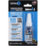 Фіксатор різьби для розбірних з'єднань синій 10г Nowax (12шт/уп)