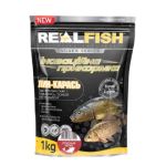 Прикормка "RealFish" 1000г Линь-карась червоний черв'як