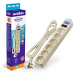 Мережевий фільтр Svittex 6 гнізд SV-861 1,8м