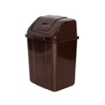 Відро для сміття з поворотною кришкою  5л (коричневий) (10шт/уп)
