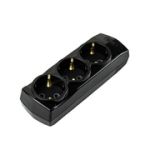 Колодка Violux 910280 3гн. з/з чорна
