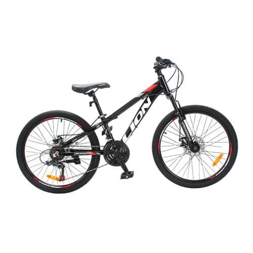 Велосипед 24 CrossBike Lion 12" чорно-червоний
