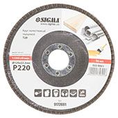 Круг КЛТ sigma 125 пелюсток (зерно 220) торцевий Т29 (конус) 9172691