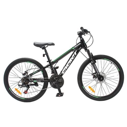 Велосипед 24 CrossBike Energy 12" чорно-зелений